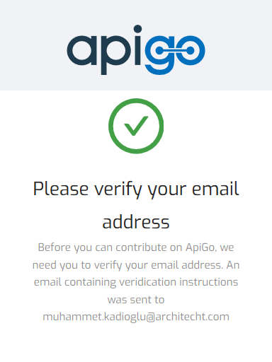 apigo mail verification